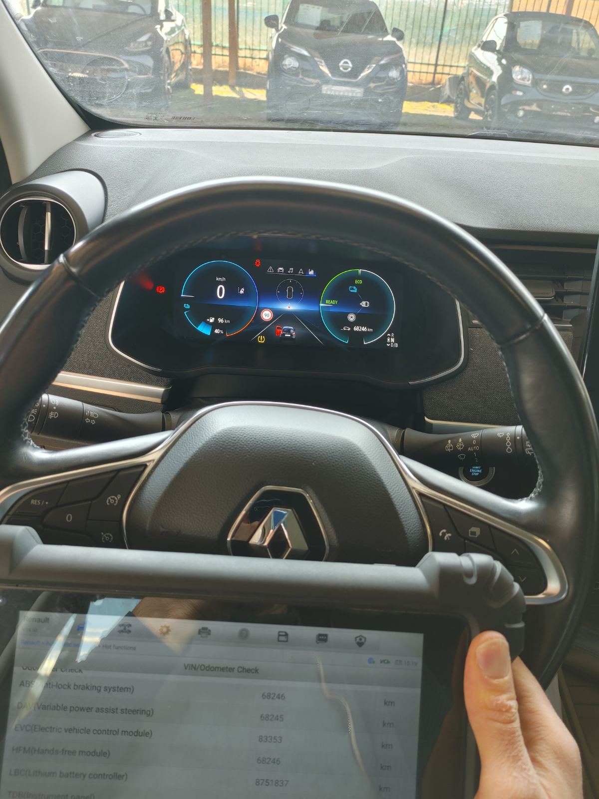 Официална мобилна автодиагностика на Електрическо Рено Zoe