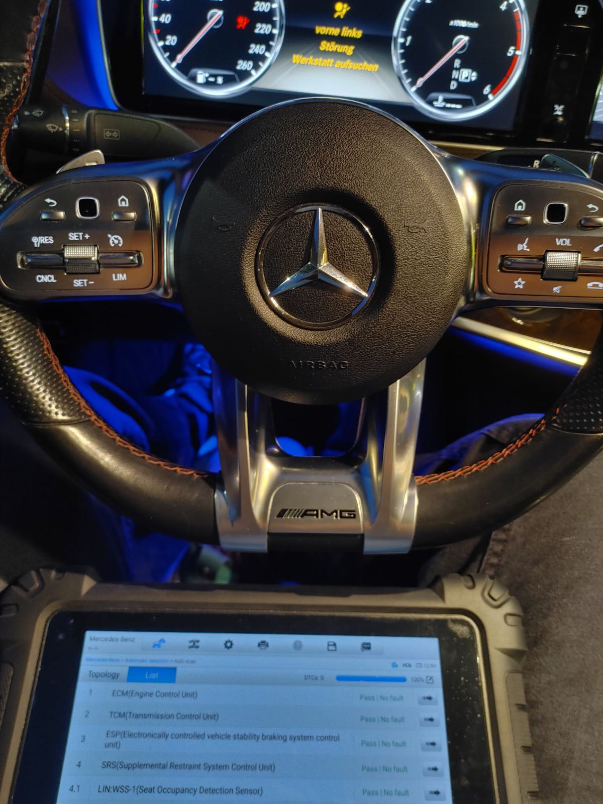 Официална мобилна дилърска диагностика на Mercedes benz s class диагностика на текущи проблеми